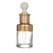 Fľaša na kvapkadlo zlatého uzáveru