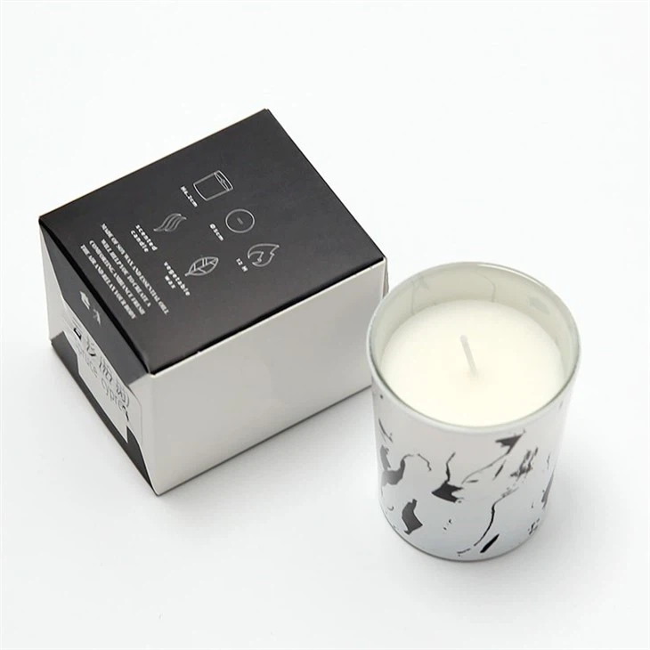 candle jars frosted